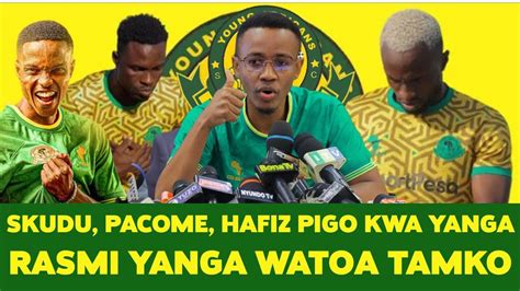 Live Pigo Kwa Yanga PACOME SKUDU HAFIZ KONKON WAZUA TAHARUKI RASMI