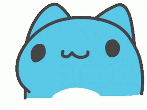 Capoo Blue Sticker Capoo Blue Cat Discover Share Gifs Blue Cats