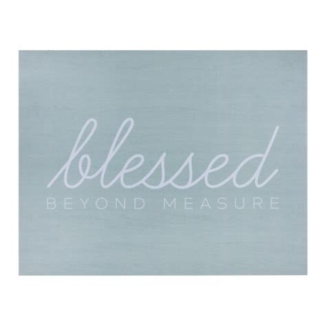 Stratton Home Decor Farmhouse Blessed Beyond Measure Wall Art, 1 - Kroger