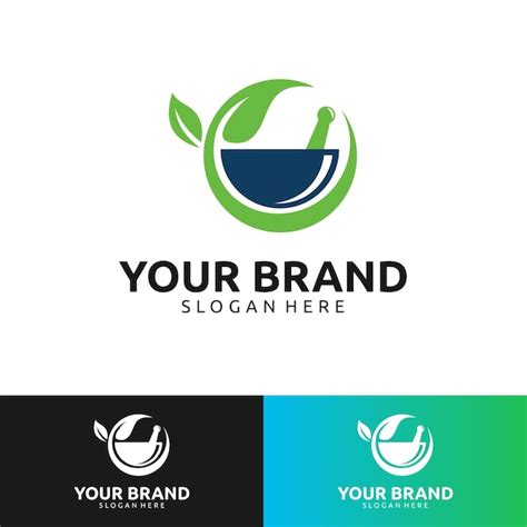 Premium Vector | MORTAR AND PESTLE PHARMACY LOGO DESIGN