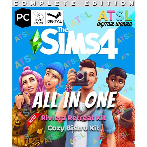 The Sims 4 Complete Edition All In One Urban Homage Kit And Party Essentials Kit [base Game