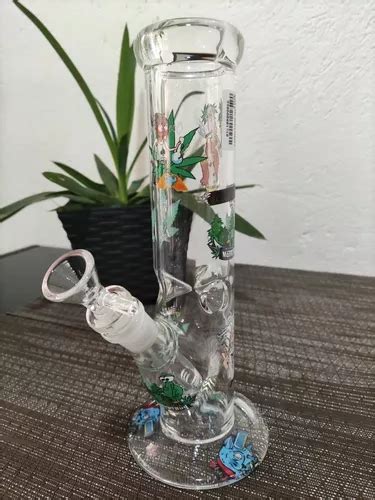 Ice Bong De Cristal Rick And Morty Pipa Agua Vidrio Meses Sin Intereses