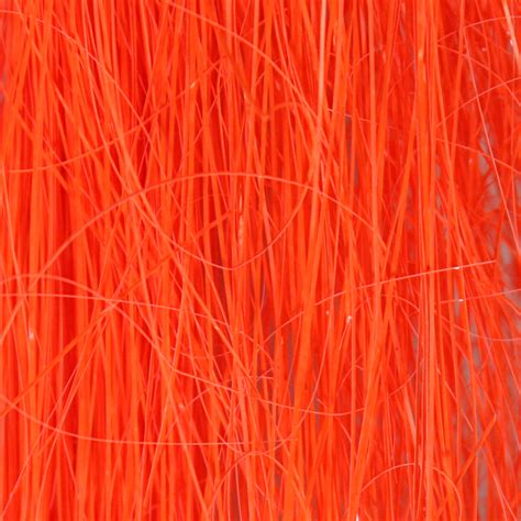 Fluorescent Orange 1 Oz Bulk Bag Saltwater Angel Hair