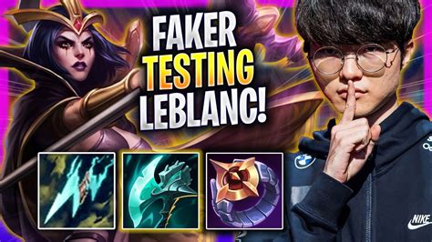 Faker Testing Leblanc In Kr Soloq T Faker Plays Leblanc Mid Vs