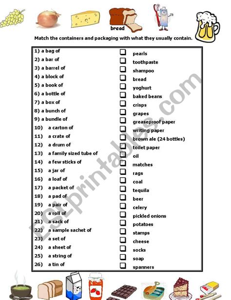 Countables And Uncountables Containers