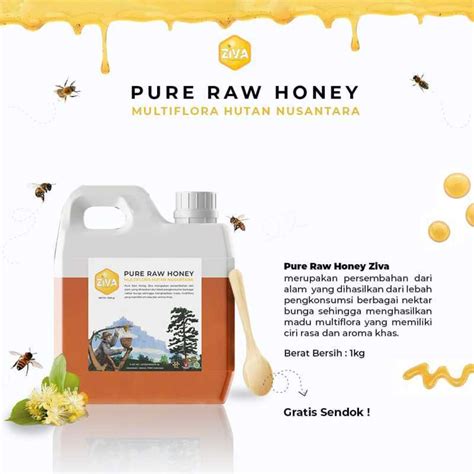 Jual Madu Ziva Pure Raw Honey Madu Asli Tanpa Campuran Murni