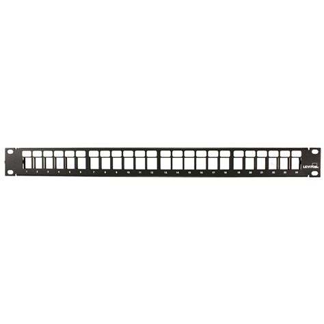 Quickport Patch Panel 24 Port 1ru Cable Management Bar Included 49 Leviton