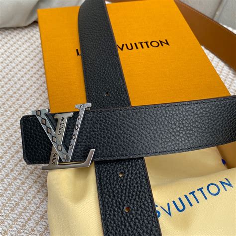 Louis Vuitton Iconic Reversible Lv Belt Black Lv Women Belt Peesty