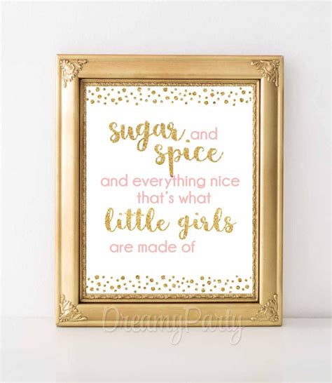 Sugar And Spice And Everything Nice Wall Art 8x10 Printable Etsy