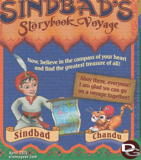 Tokyo Disneysea Story Paper Sindbad S Storybook Voyage The Geek S