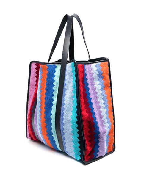 Missoni Home Zig Zag Pattern Tote Bag Farfetch