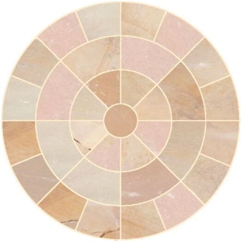circular paving slabs patio circle kits uk delivery sandstone