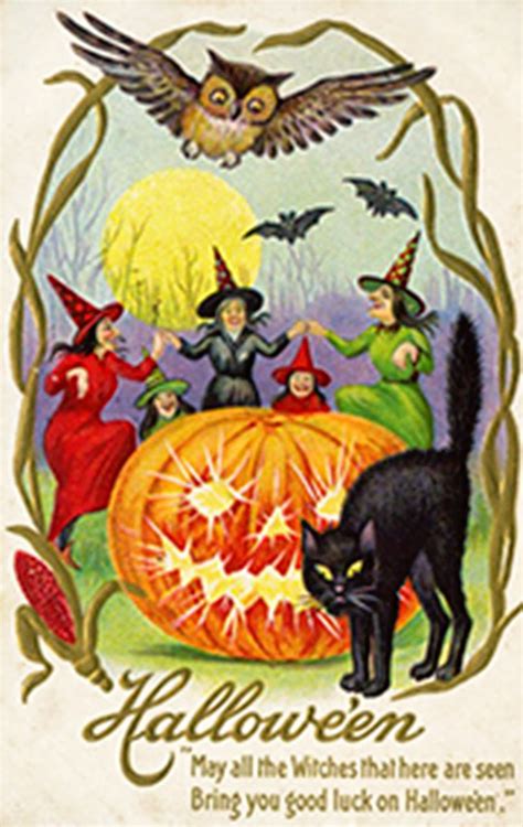 Digital Printables: Free Victorian Halloween Postcard Images