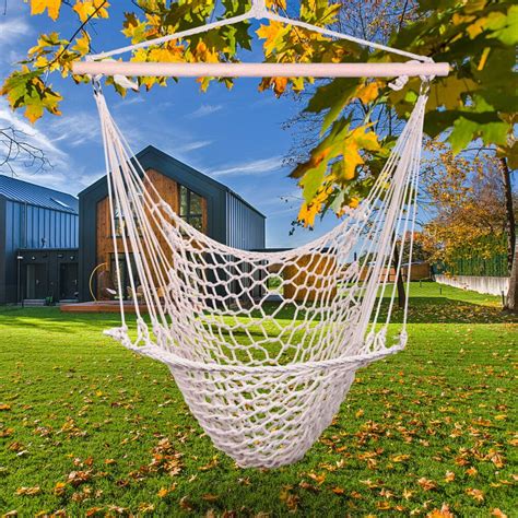 Hammock Chair Cotton Hanging Rope Air Sky Chair Swing For Indoor