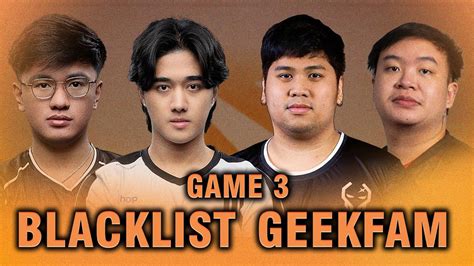 Blacklist Vs Geekfam Game Cast By Kuku Armel Yowe Pgl