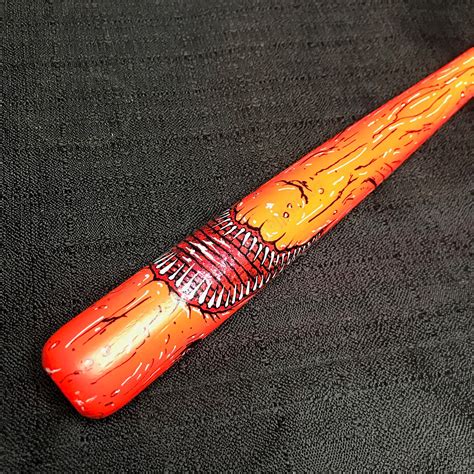 Miniature Bats With Custom Hand Painted Shark Face Missile Etsy