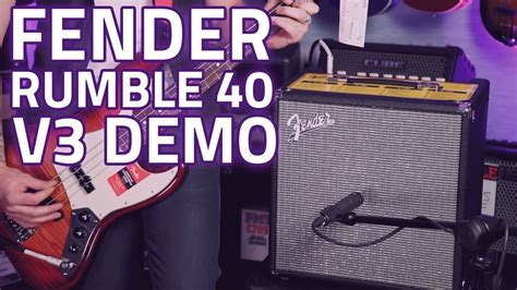 Fender Rumble 40 V3 Bass Guitar Combo Review Huge Fender Sound Portable Package Youtube