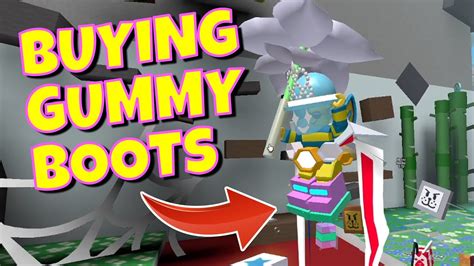 BUYING THE GUMMY BOOTS - BEE SWARM SIMULATOR - YouTube