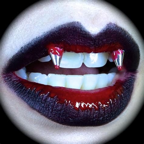 The Magnificent Makeup Of Michty Maxx Vampire Lip Art For Halloween Ft