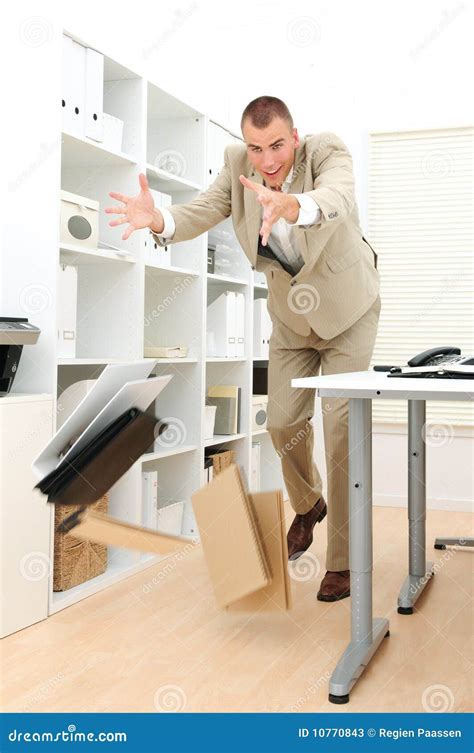 Businessman Dropping Stuff Stock Image Image Of Handsome 10770843