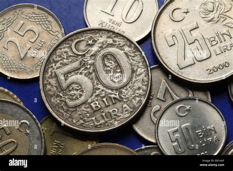 Coins Of Turkey Old Turkish Thousand Lira Coin Stock Photo Alamy