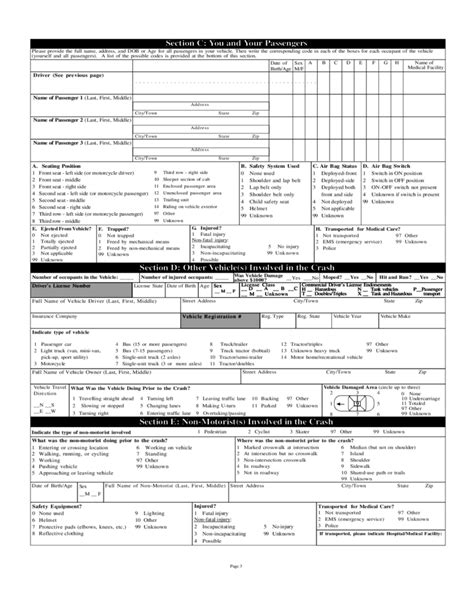 Car Accident Report Form Massachusetts Free Download