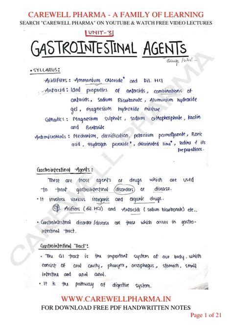 Unit Pharmaceutical Inorganic Chemistry St Semester B Pharmacy