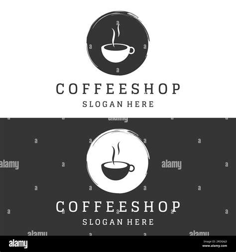 Espresso Coffee Logo Design And Vintage Coffee Cup The Logo Can Be For