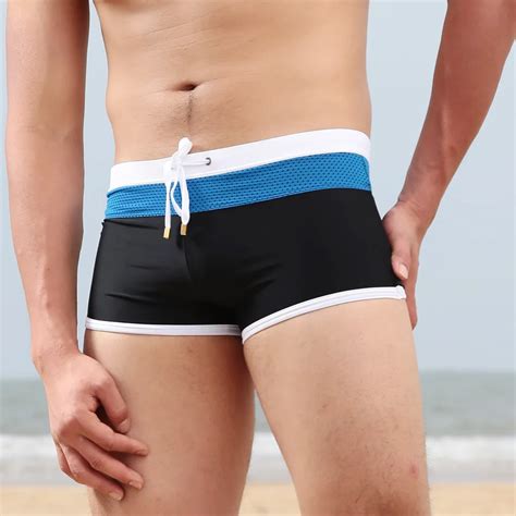 Sexy Men Swimsuit Swimming Trunks Low Rise Mens Swimwear Brief Bikini