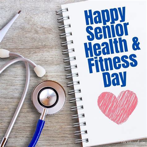 Cool National Senior Health Fitness Day Cards