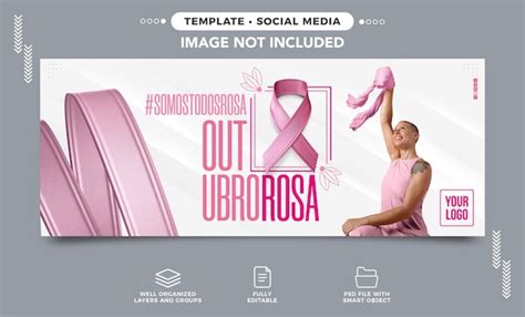 Campanha De Câncer Rosa De Banner De Mídia Social De Outubro Psd Grátis