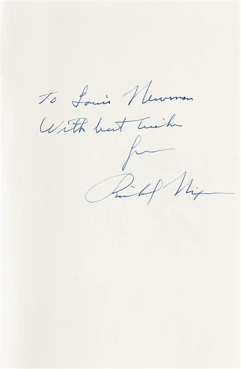 Richard Nixon Signed Book Rr Auction