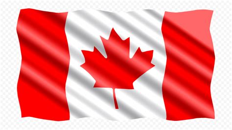 HD Waving Illustration Canadian Flag PNG | Citypng