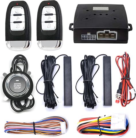 Remote Control Smart Car Alarm With Autostart Push Button Start Stop