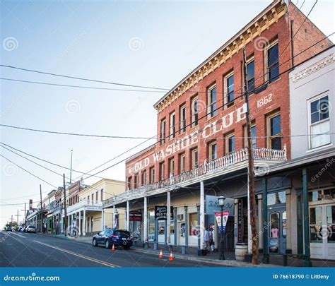 Virginia City Nevada Western Town Editorial Image Image Of City