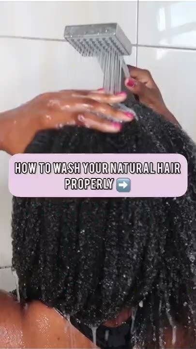 How To Wash Natural Hair Properly Natural Hair Washday Youtube