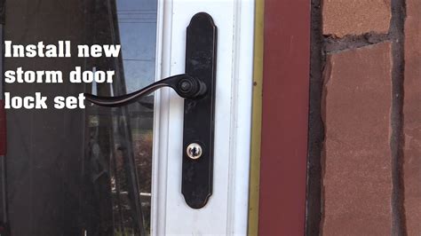 Replace Your Storm Door Lock Set Youtube