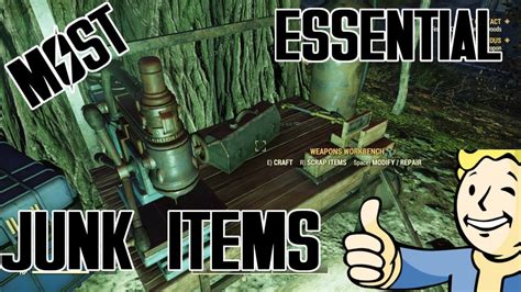 Most Essential Junk Items In Fallout Charts Youtube