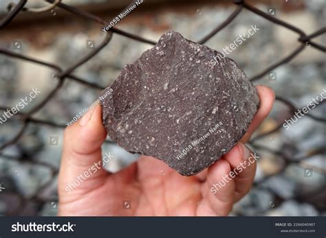 Raw Specimen Rhyolite Extrusive Igneous Rock Stock Photo