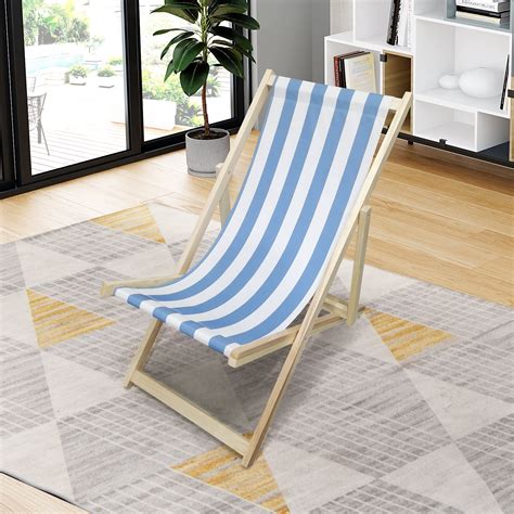 Beach Chair Stripe Folding Chaise Lounge Chair Walmart