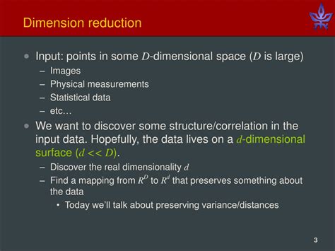 PPT Non Linear Dimension Reduction Methods PowerPoint Presentation