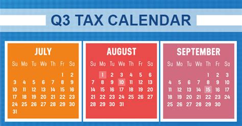 2022 Q3 Tax Calendar Key Deadlines For Businesses And Other Employers