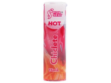 Gel comestível Chiclete HOT ml For Sexy Sexualidade e Vida