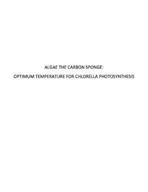 Fillable Online Amstat Optimum Temperature For Chlorella Amstat Fax