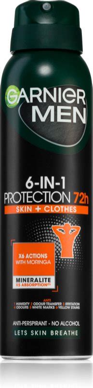 Garnier Men In Protection Spray Anti Transpirant Pour Homme Notino Fr