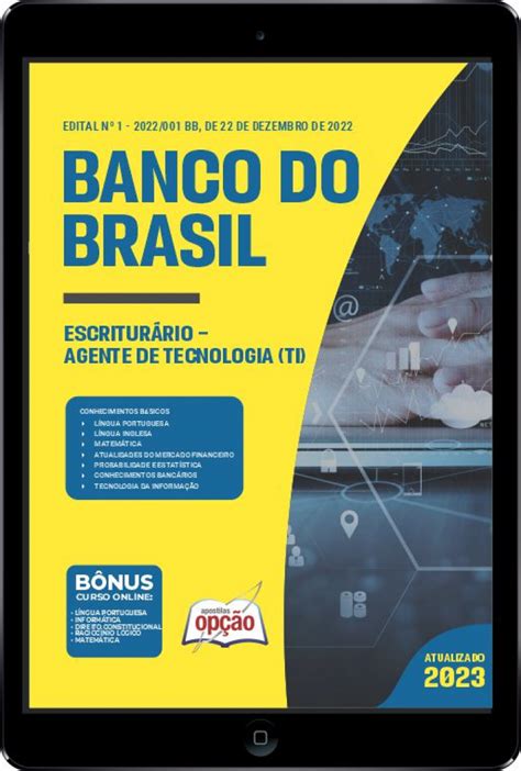 Baixar Apostila Banco Do Brasil PDF Agente De Tecnologia 2023