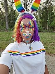 Amazon Neva Nude Demonica Red Face Crystal Sticker Gems For Carnivals Halloween