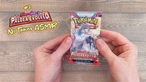 Asmr Peaceful Packs Pokemon Paldea Evolved 2 Booster Pack Opening Youtube