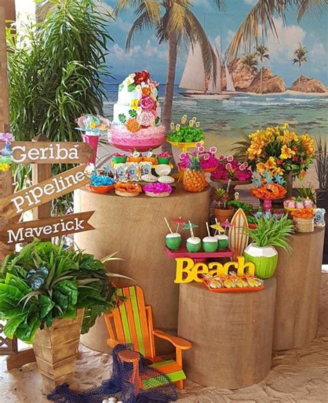 Decoração para Festa Tropical 138 Ideias Para Se Inspirar artesanato