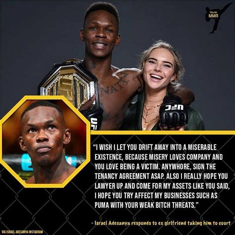 Israel Adesanya Ex Girlfriend Israel Adesanya Ex Girlfriend Did Charlotte Powdrell Sue The Ufc